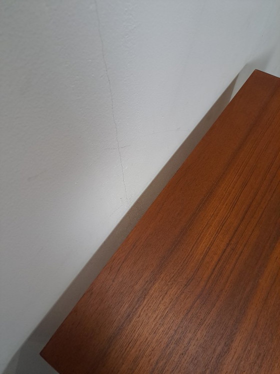 Image 1 of Danish teak chest of drawers with 4 drawers