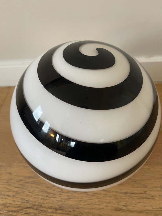 LLu di vetro swirl lamp, Lampade da tavolo, Nero (foto 8 di 9)