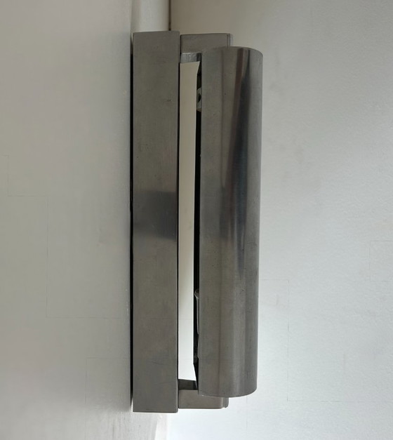 Image 1 of Applique vintage orientable, métal chromé, moderniste, France, 1940