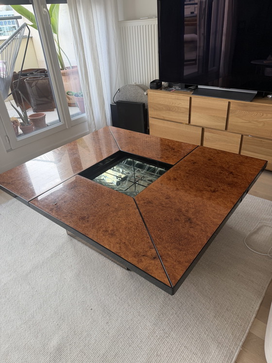Elm Burl Bar Table by Roche Bobois and Paul Michel – Coffee tables, Glass, Plexiglass (photo 3 of 8)