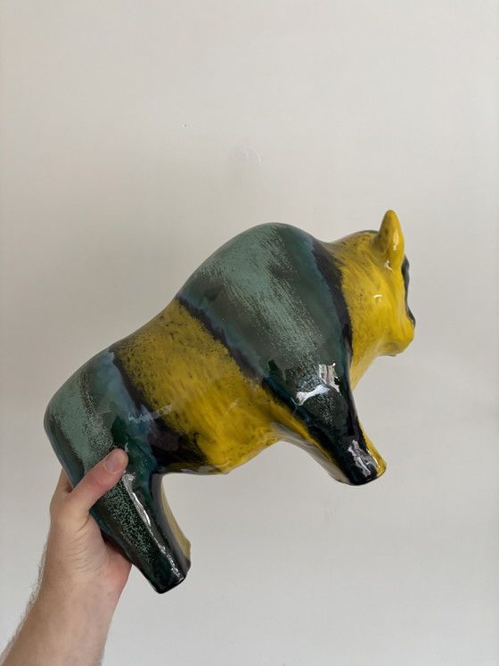 Toro Vintage Otto Keramik 40 cm Mid-Century Modern anni '60 – Oggetti decorativi, Ceramic (photo 9 of 9)