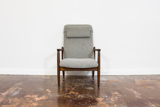 Fauteuil à haut dossier Mid Century, années 1960, conçu par Edmund Homa, Gfm, Pologne