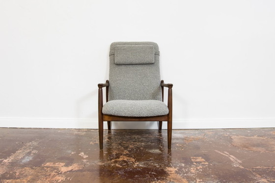 Image 1 of Mid Century High Back Armchair, 1960s, designed By Edmund Homa, Gfm, Poland