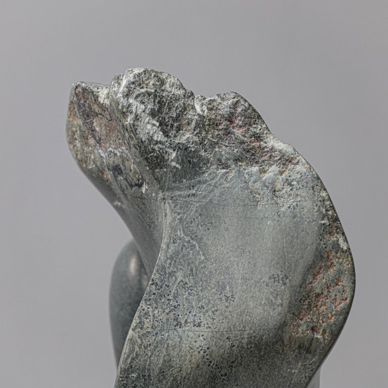 Image 1 of Abstract Dolomite Stone Sculpture by Ineke van Zuuren, Netherlands, 1980s