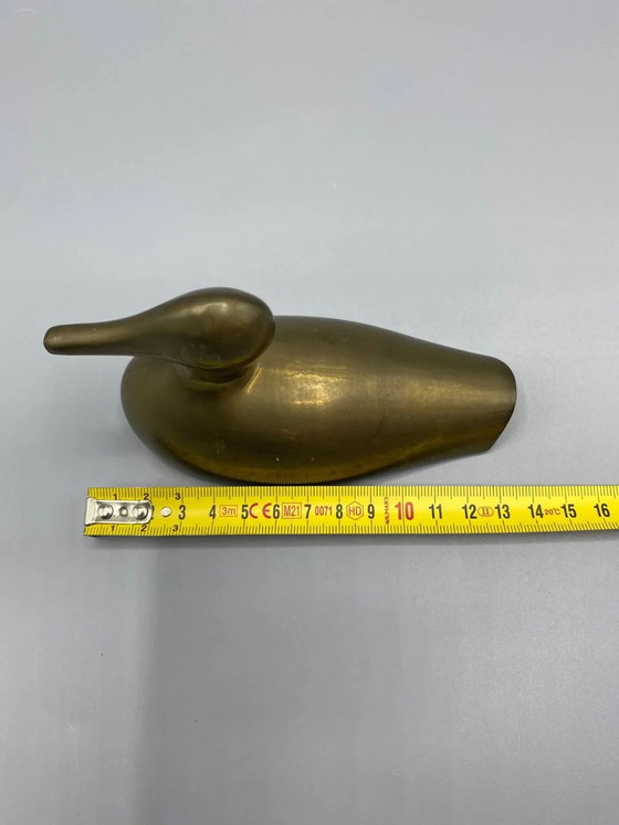 Canard sculpté en laiton massif de style Art déco – Sculptures, Brass, Art Deco (photo 5 of 6)