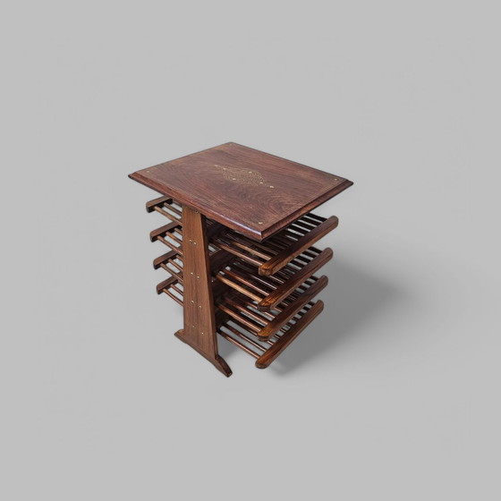 Image 1 of vintage Bucciarelli spindel tijdschriftenhouder bordenrek krantenrek krantenhouder 1960