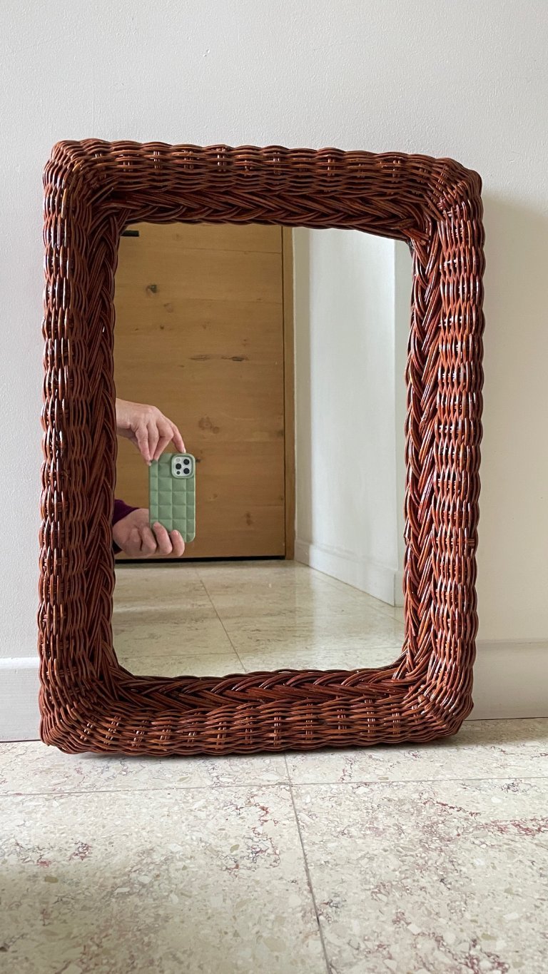 鏡 Vintage Rattern Mirror Vintage Rattan Mirror | €99 | Whoppah