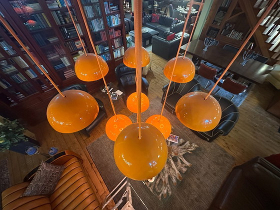 Image 1 of Vintage "flowerpot" chandelier by Verner Panton for Louis Poulsen, 1960s