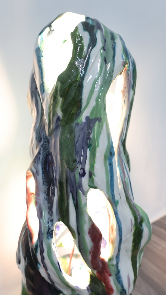 Image 1 of Ernesto Treccani Attr. Tafel- of Staande Lamp Keramisch Design Modern Antiek