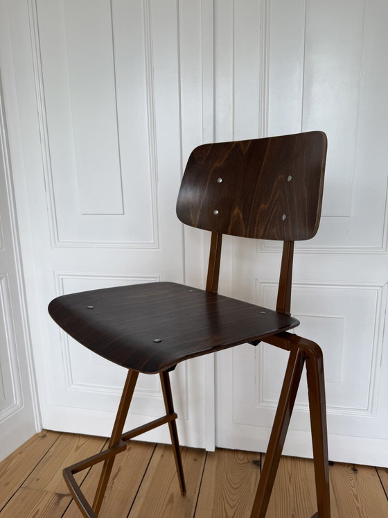 Sgabello da bar Galvanitas Oosterhout - Metallo. Marrone, legno. – Sgabelli da bar, Wood (photo 10 of 15)