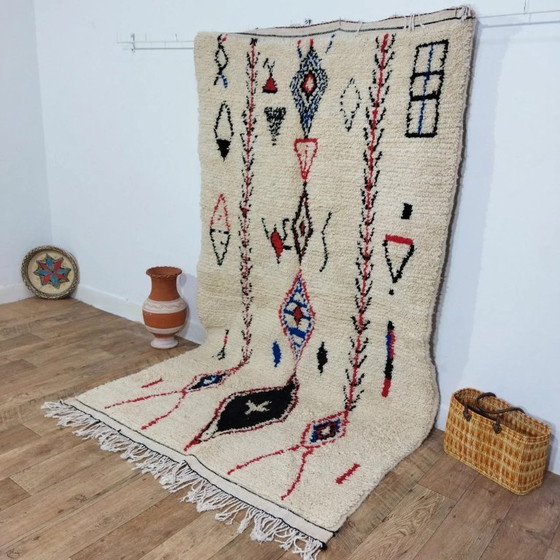 Image 1 of Beni Ouarain Rug Artisan Piece – Natural Wool Handcrafted (260 × 147 cm)