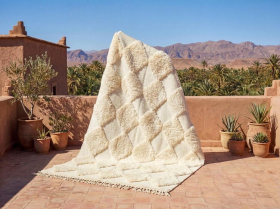 Image 1 of Tapis Beni Ouarain en authentieke laine 250cmx200cm