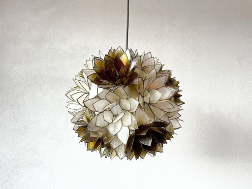 Vintage capiz hanglamp