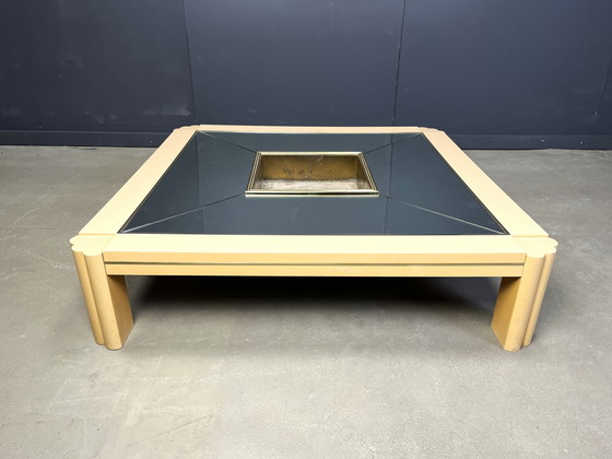 Image 1 of Table basse vintage en laque par Alain Delon pour Maison Jansen, 1970