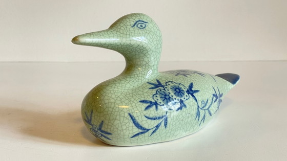 Image 1 of CANARD Céramique Bleu VINTAGE