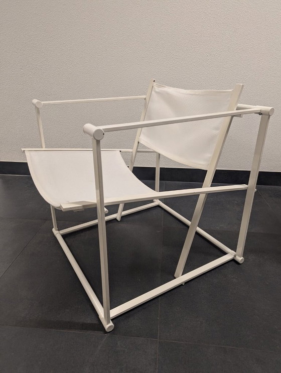Image 1 of 2x Fauteuils Cube Pastoe FM60 (blanc) - Radboud van Beekum