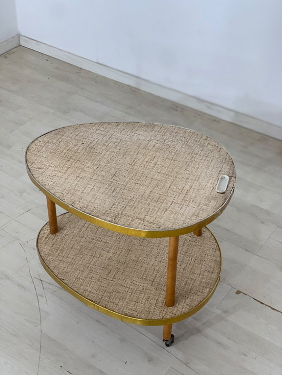 Image 1 of Carrello da portata di metà secolo carrello da tè carrello laterale carrello da bar