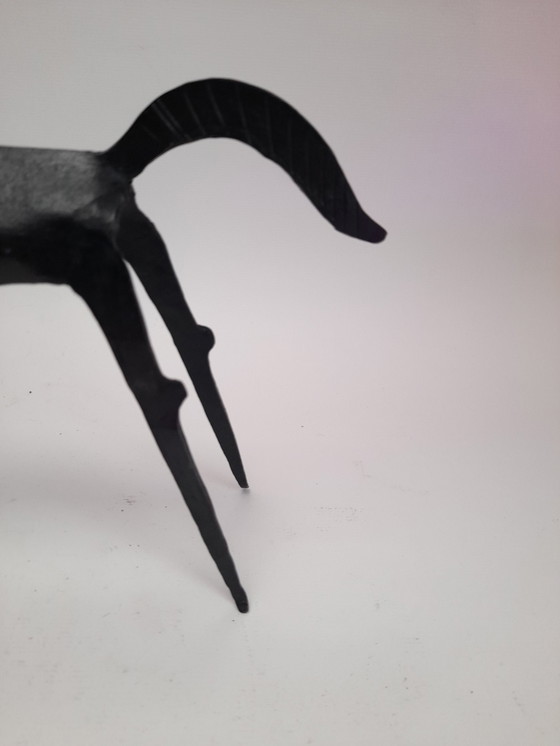 Image 1 of Brutalist wrought iron horse