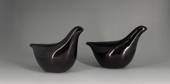 Image 1 of Paar keramische vogels – Jussi’s Åland Keramik – Gesigneerd Scandinavisch design