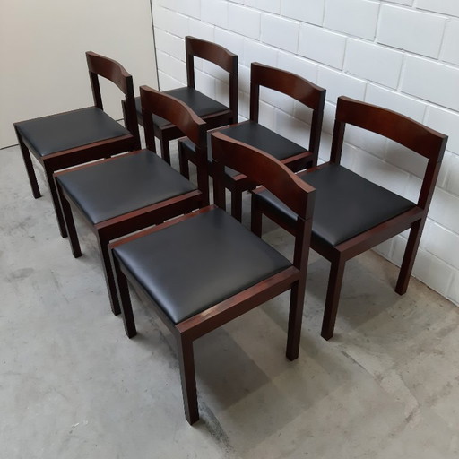 Vintage chairs Alfred Hendrickx 1960s, set of 6.