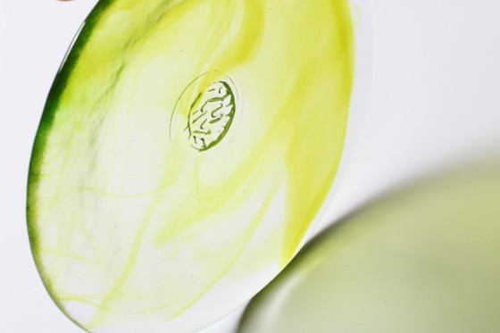 Image 1 of Set aus 4 Kosta Boda „Mine“ Glas-Desserttellern von Ulrica Hydman Vallien