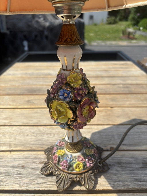 Vintage Italian lamp, Capodimonte style