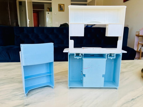 Image 1 of rare blue barbie retro vintage kitchen accessories mattel 1998 doll toys european version