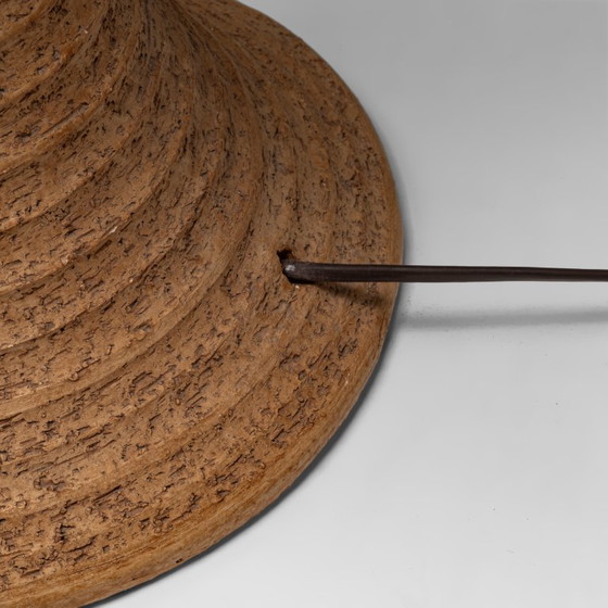 Grote Earthly keramische tafellamp van Doria Leuchten, Duitsland, jaren 70. – Tafellampen, Ceramic, Glass (photo 9 of 10)