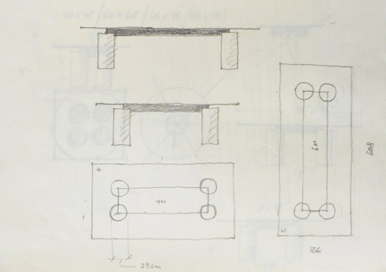 Image 1 of Serenissimo dining table, Lella & Massimo Vignelli, David Law for Acerbis, 1980