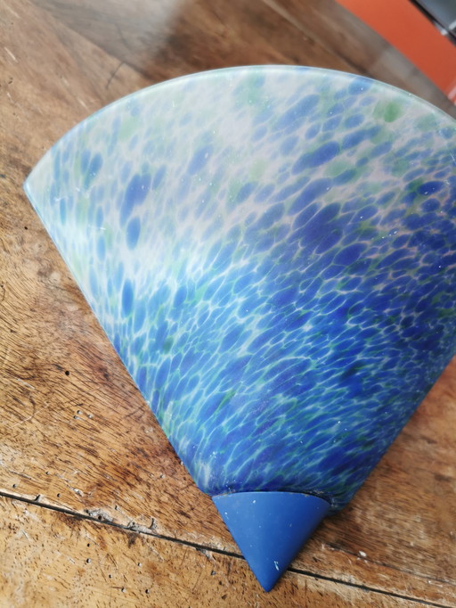 Vintage SCE France Glaswandleuchte