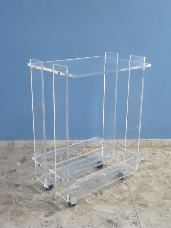 Dranken trolley plexiglas David Lange stijl – Serveerwagens (photo 4 of 8)