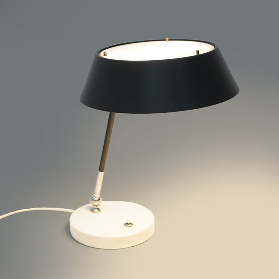 Image 1 of Table lamp by Stilux with marble base, 1950s