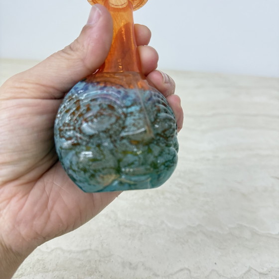 Image 1 of Raro Kjell Engman para Kosta Boda Suecia jarrón Rio face glass jarrón en miniatura