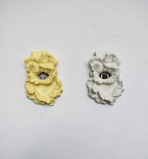 art ; plaster frames with prints of agriculture