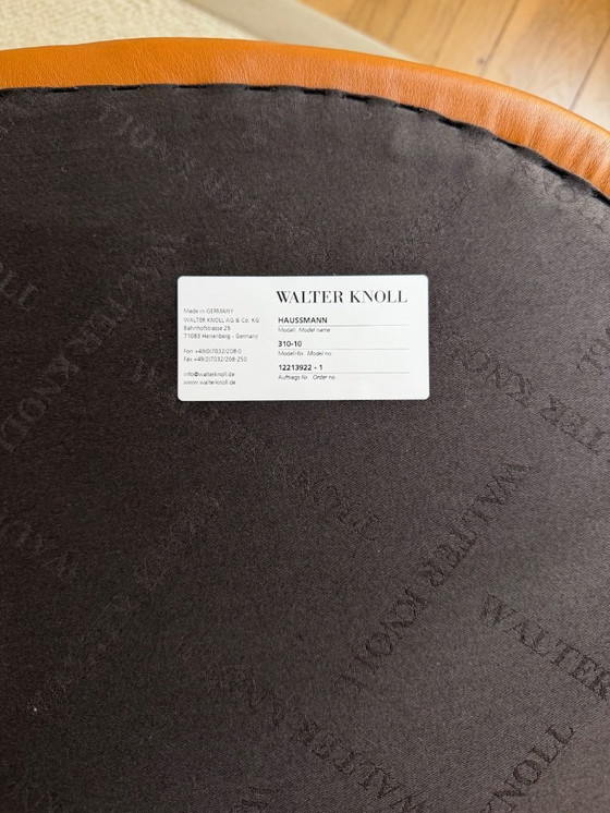 Image 1 of WALTER KNOLL – Haussmann 310 Chesterfield-Sessel, Leder Trix & Robert, Cognac