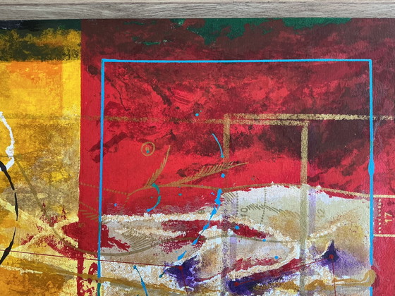 Image 1 of Piotr Konkel - tríptico ‘Abrazo’ - serigrafías sobre tabla