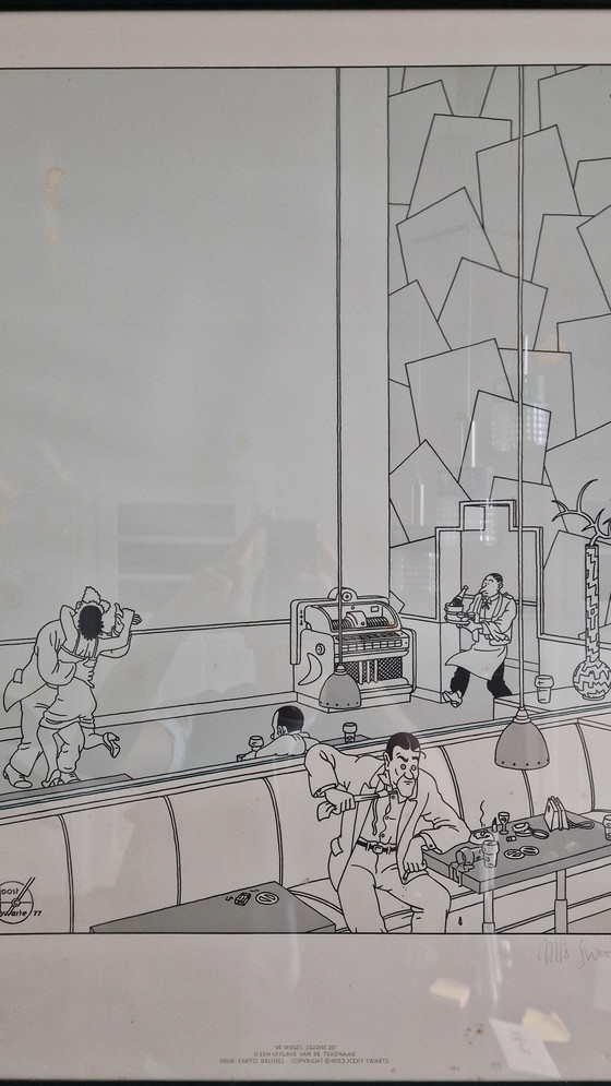 Image 1 of Affiche vintage cool des années 70 par Joost de Swarte