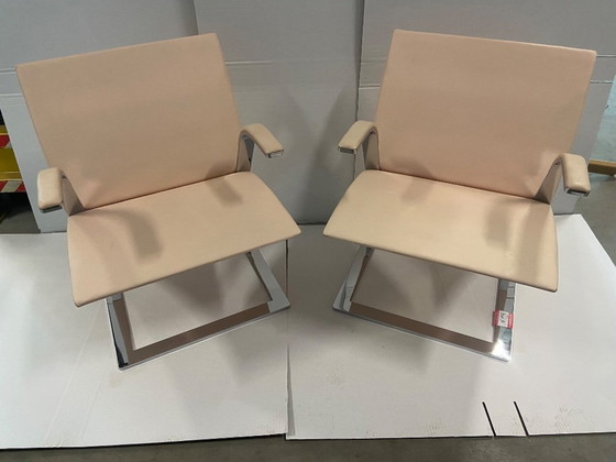 Image 1 of Ensemble de 2 chaises Poltrona Frau Chancellor Design originales