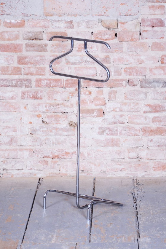 Valet de chambre Bauhaus original, par Robert Slezák, chromé, tchèque, années 1930 – Portemanteaux, Metal (photo 4 of 9)