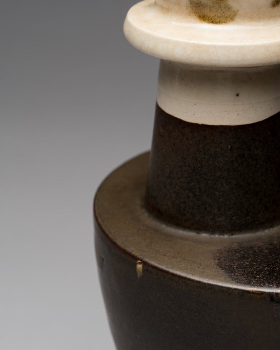 Image 1 of Friedhelm Tschentscher – Rare Studio Pottery Vase, Kassel, Allemagne, vers les années 1960 Kasseler Schule Prof. Walter Popp