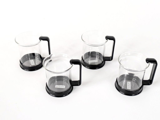 Vintage Bodum Brazil Coffee Cups, Set of 4, Carsten Jørgensen Design