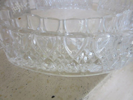 Image 1 of Centrotavola modulare vintage in cristallo tagliato o vetro pesante, modello MCM 250726