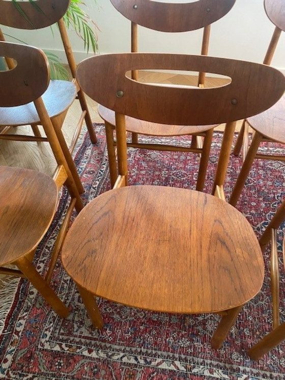 Image 1 of 8 stoelen Nässjö Stolfabrik Sweden vintage