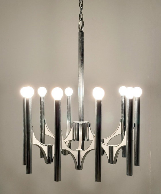 Image 1 of Lampadario di metà secolo di Gaetano Sciolari, Italia, anni '60