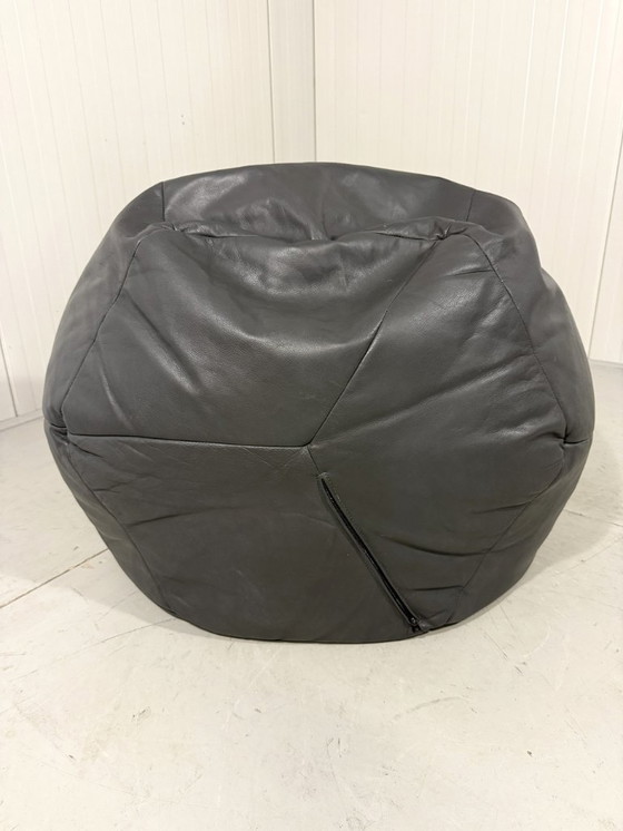 Image 1 of Pouf en cuir Zanotta Sacco grand modèle, années 1980