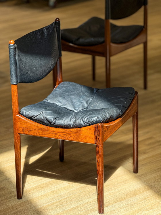 Image 1 of Table et chaises à rallonge pour salle à manger (par Kristian Solmer Vedel)