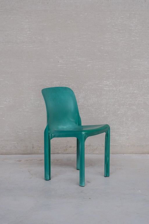 1x Selene Stuhl von Vico Magistretti für