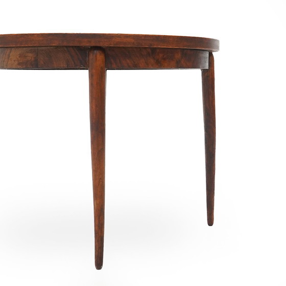 Image 1 of Round wooden coffee table, 1950s