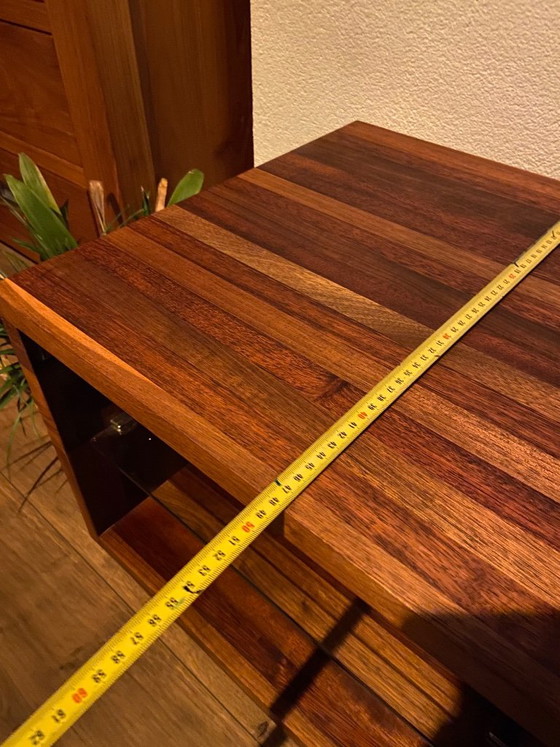 Table d'appoint / meuble audio vintage Leolux (modèle 576-901), Tables d'appoint, Exotique, Bois, Beige (photo 14 sur 14)