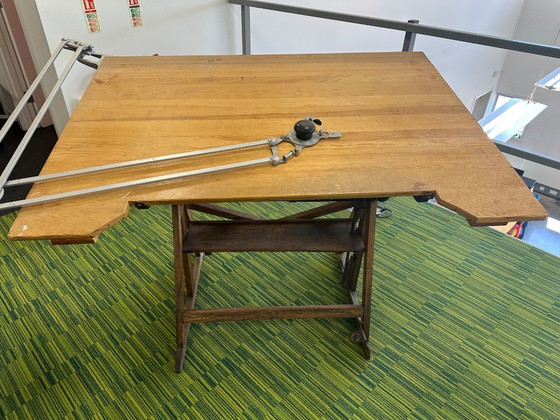 Table à dessin d'architecte vintage – Bureaux, Wood (photo 24 of 38)